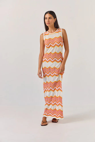 Tuesday Horizon Dress | Chevron