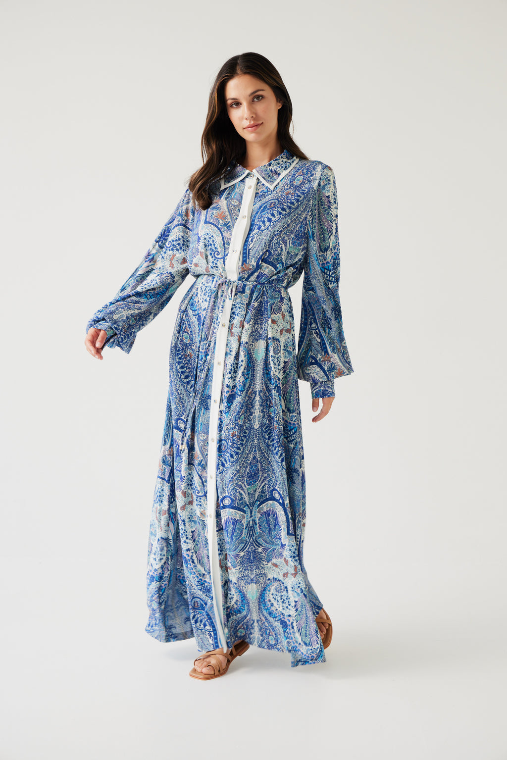 Yo Yo Dress - Blue Paisley