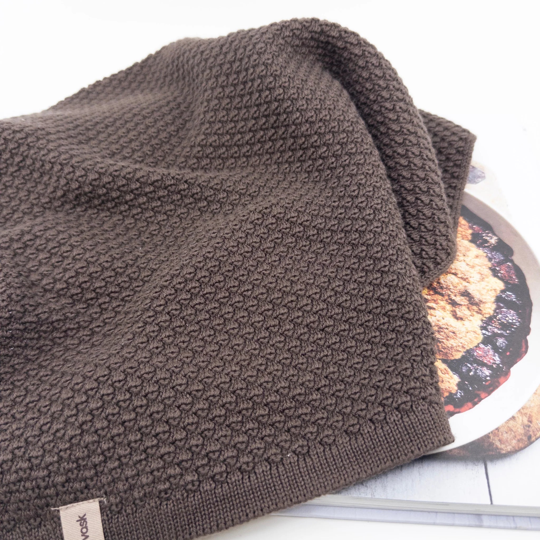 Ecovask Heritage Hand Towel - Chocolate