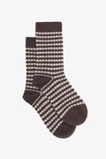 Antler Cocoa Gingham Socks