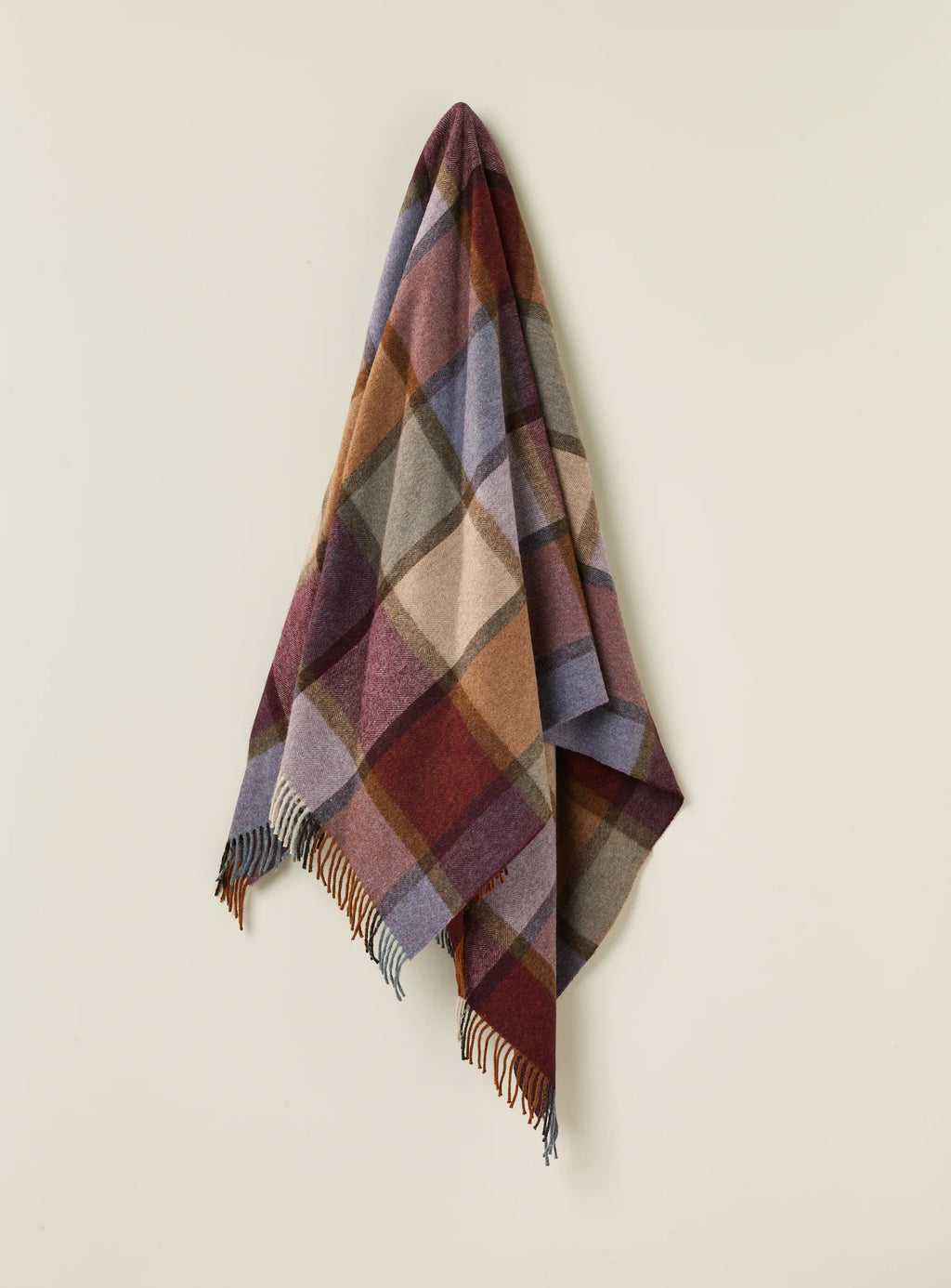 Exquisite Wool Throw Damson