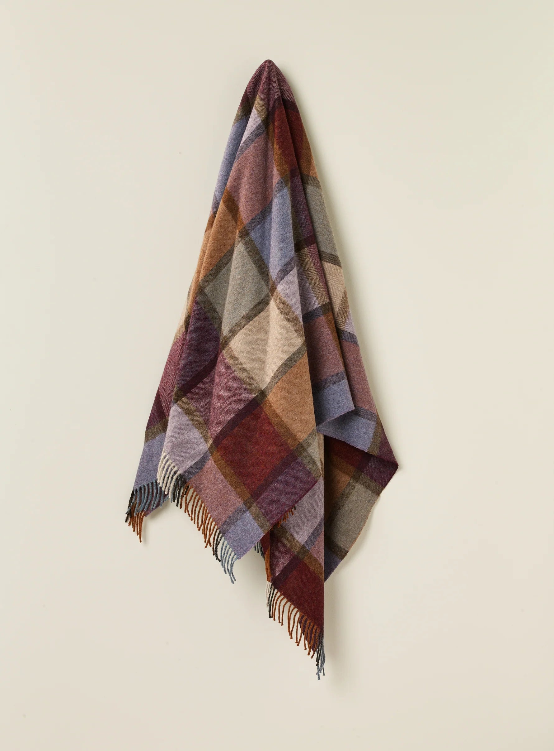 Exquisite Wool Throw Damson