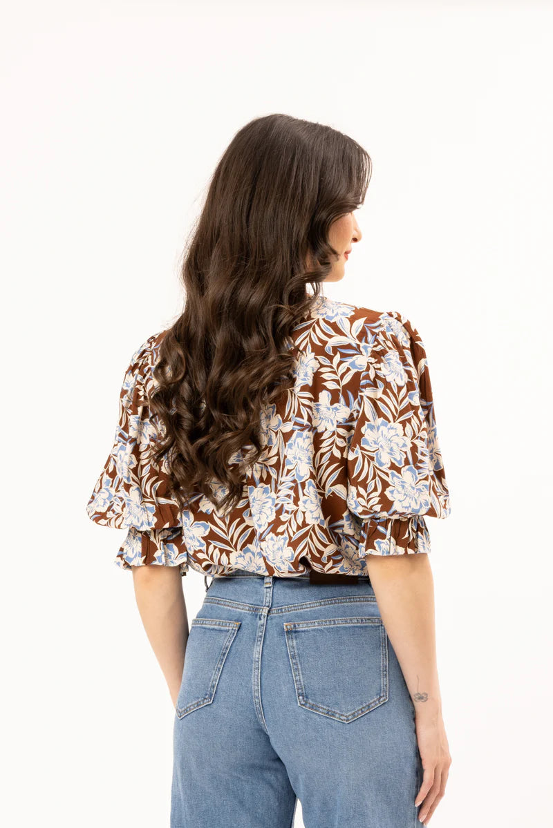 Seeking Lola Magnificent Top - Fudge Floret