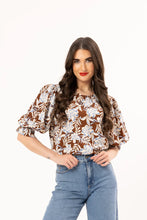 Load image into Gallery viewer, Seeking Lola Magnificent Top - Fudge Floret