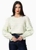 Harper Top - Olive Stripe