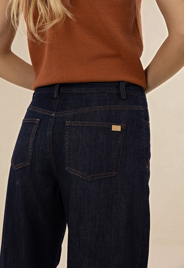 Humidity Ivy Barrel jean - Dark denim