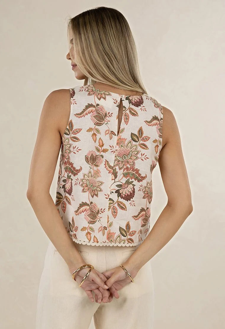 Humidity Bohemian Rose Top