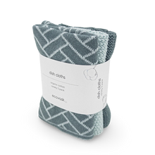Load image into Gallery viewer, Dishcloth Variety 3pk - Sea Foam Herringbone