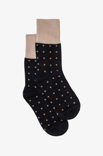 Taupe Spot Sock