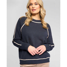 Load image into Gallery viewer, Vassalli Zane Sweater - Twig/ Cream