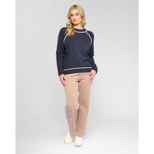 Load image into Gallery viewer, Vassalli Zane Sweater - Twig/ Cream