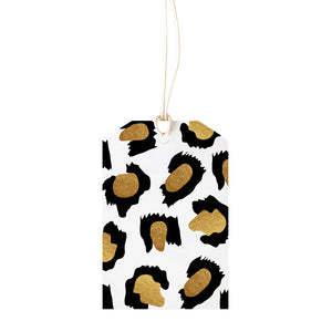 Leopard Gold Gift Tag