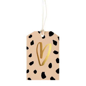 Leopard Heart Gift Tag
