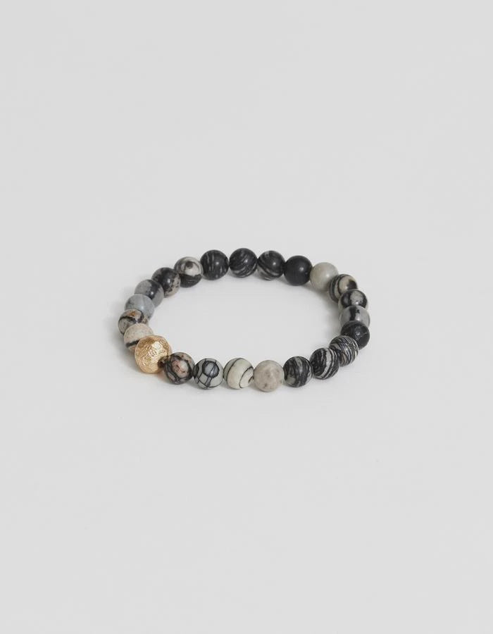 Bead Bracelet - Greys