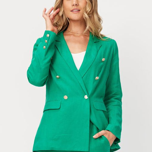 Jordan Linen Jacket - Green